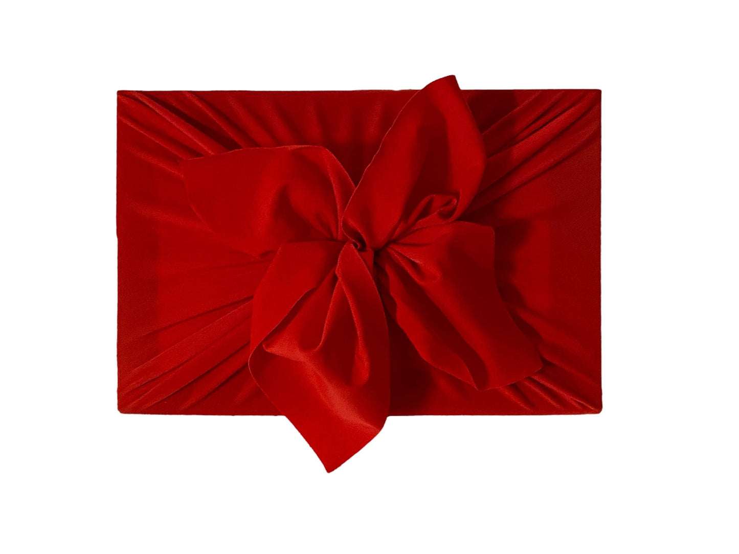 Small Reusable Cloth Furoshiki Gift Wrap | Bright Red-2