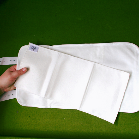 Set of 4 Organic Cotton Castor Oil Pads - Reusable Insert for Castor Oil Wraps-0