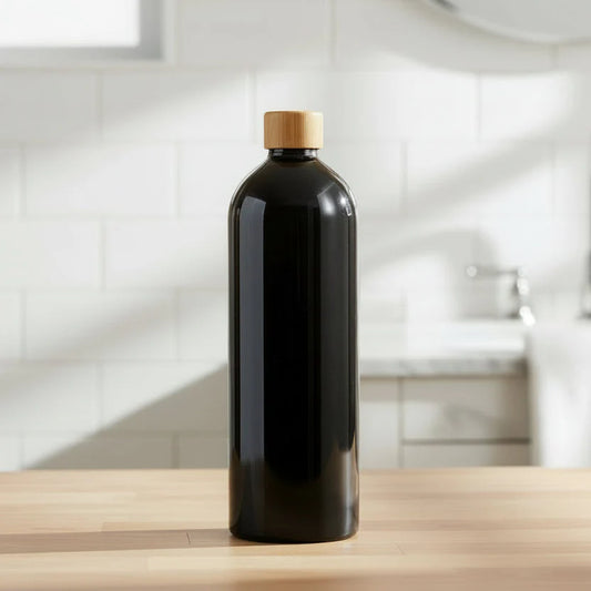 Black Screw Top Bottle – 500 ml Refillable Storage-0