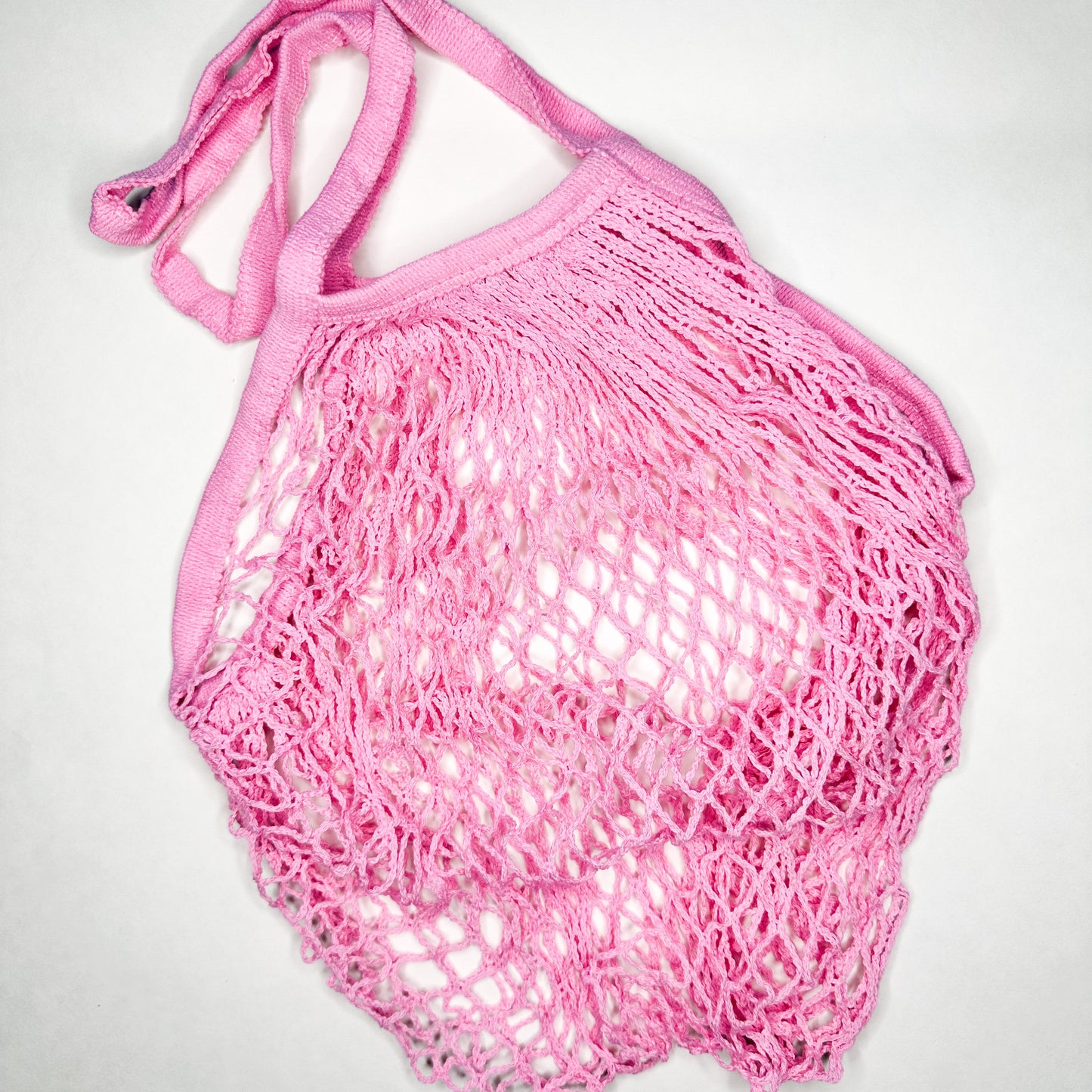 Reusable Organic Cotton Mesh Bag (Long Handle) - Plastic Free Sustainable Shopping Grocery Picnic Outdoor & Party - Zero Waste Biodegradable-9