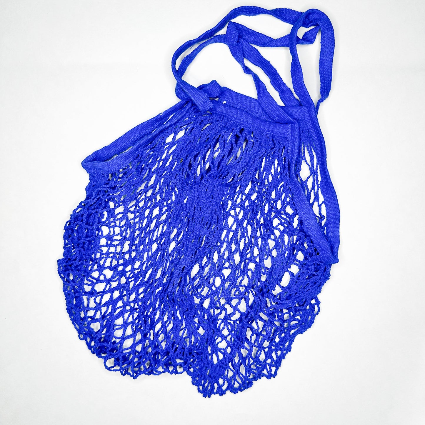 Reusable Organic Cotton Mesh Bag (Long Handle) - Plastic Free Sustainable Shopping Grocery Picnic Outdoor & Party - Zero Waste Biodegradable-8
