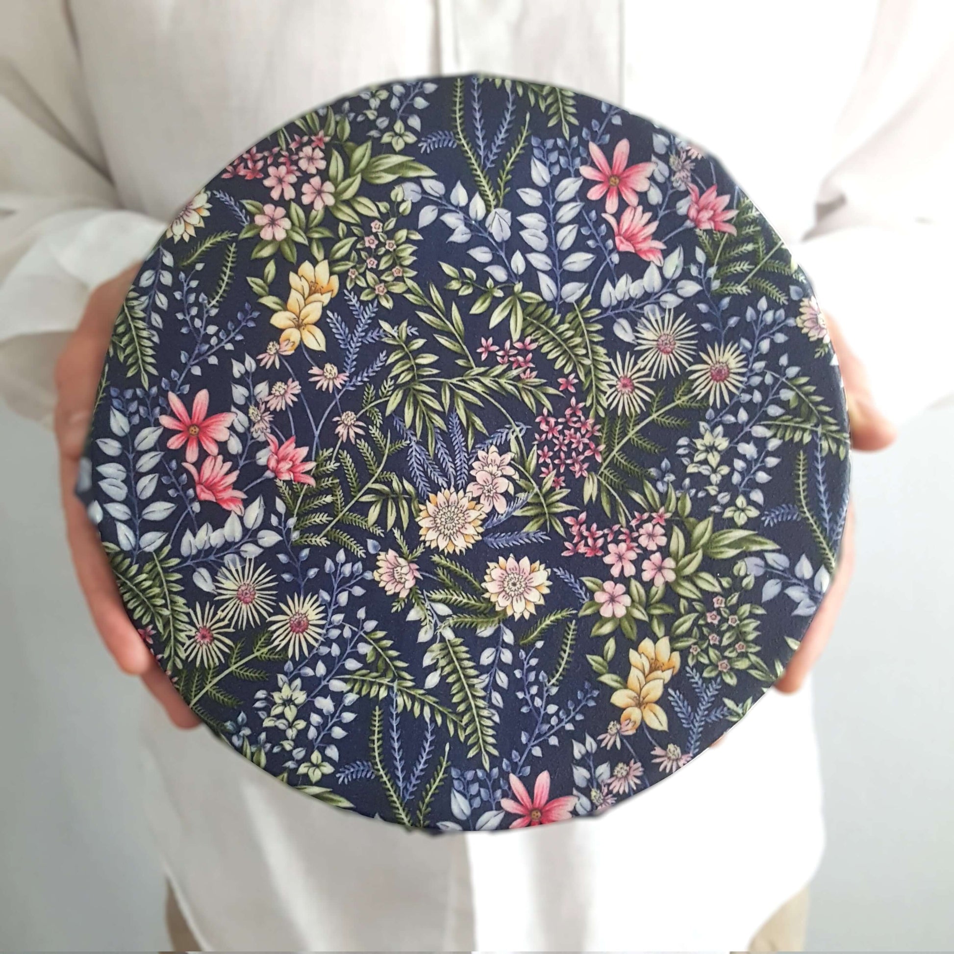 *Set of 2 Large Handmade Beeswax Wraps | Botanical-3