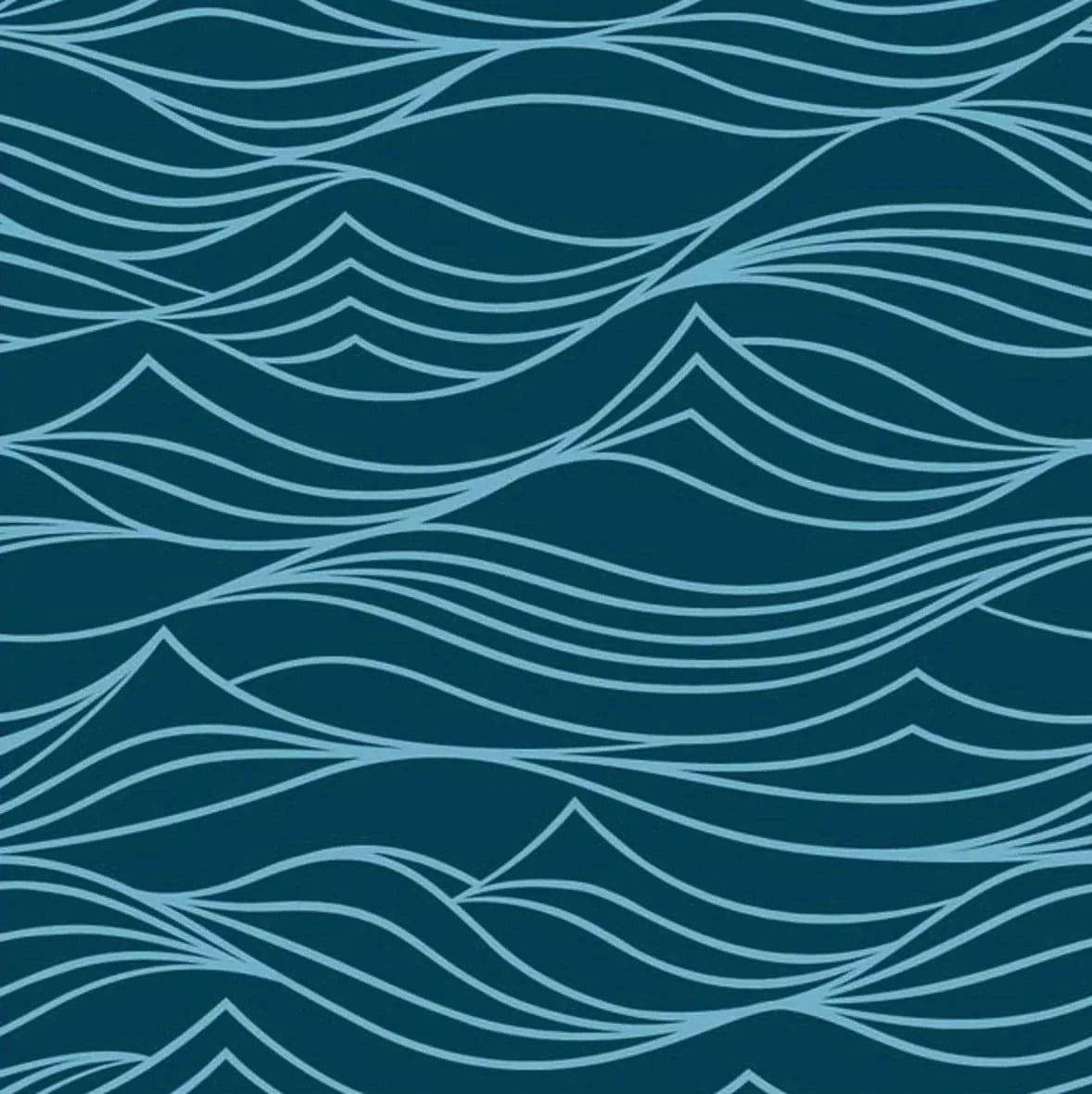 Set of 2 Large Reusable Cloth Furoshiki Gift Wrap | Whales & Waves-3