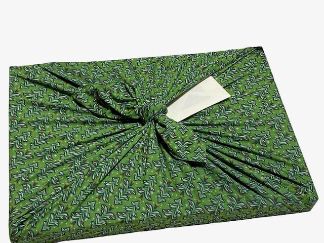 Extra Large Reusable Cloth Furoshiki Gift Wrap | Christmas Trees & Stars-2
