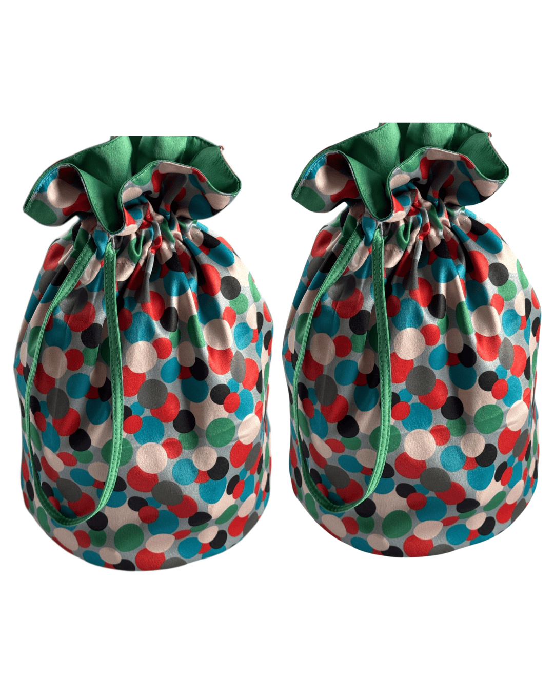 Medium Reusable Fabric Gift Bag | Polka Dots-3