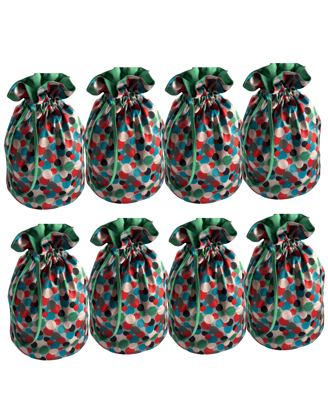 Medium Reusable Fabric Gift Bag | Polka Dots-4