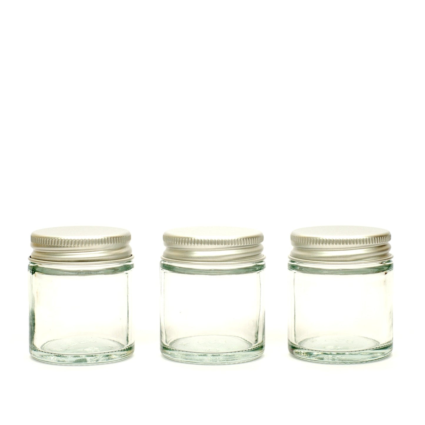 Clear Glass Refillable Jars
