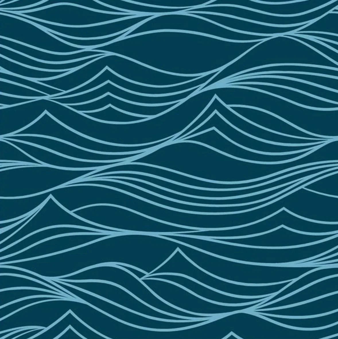 Large Reusable Cloth Furoshiki Gift Wrap | Whales & Waves-4