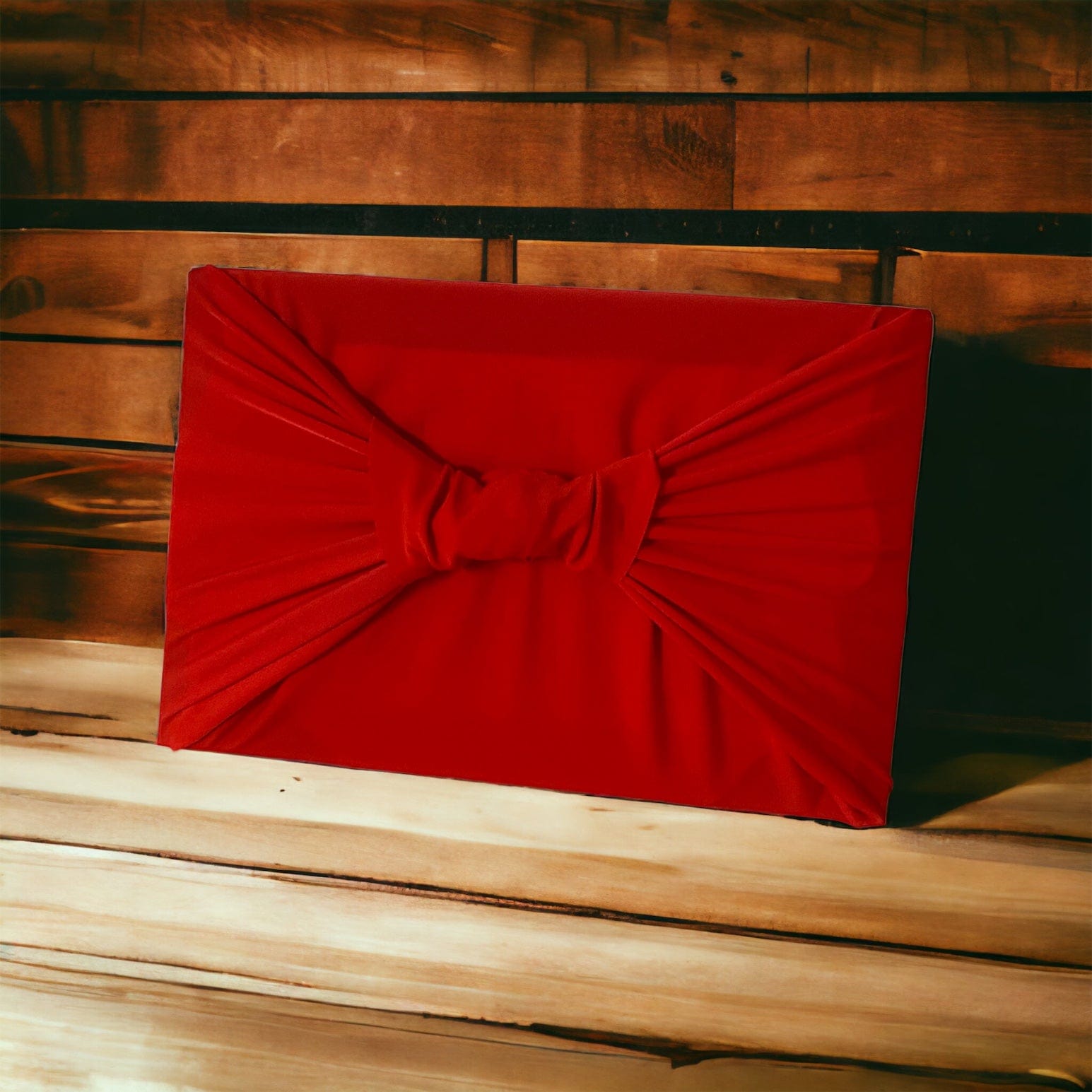 Small Reusable Cloth Furoshiki Gift Wrap | Bright Red-1