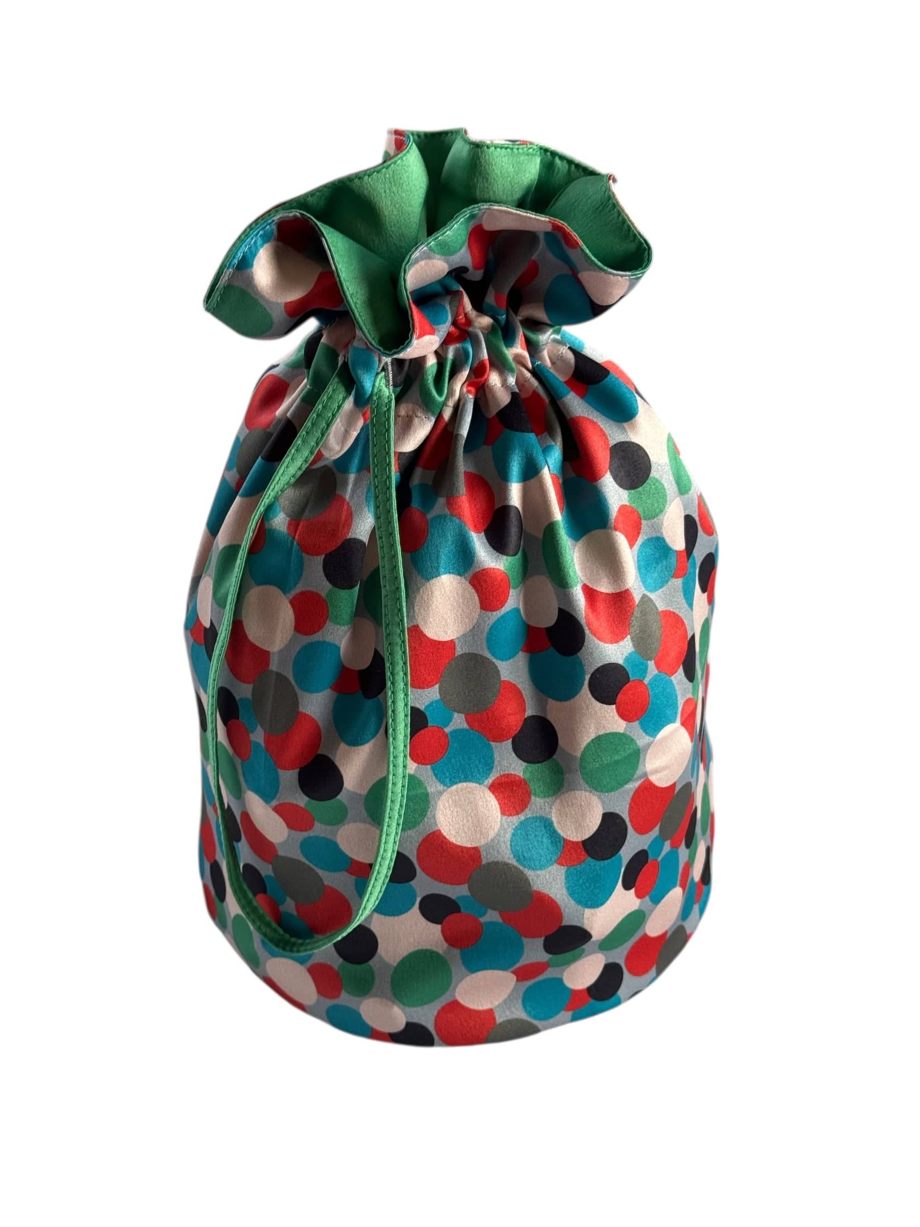 Medium Reusable Fabric Gift Bag | Polka Dots-0