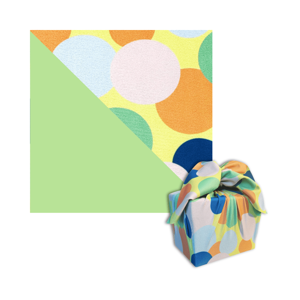Small Reusable Cloth Furoshiki Gift Wrap | Polka Dots-0
