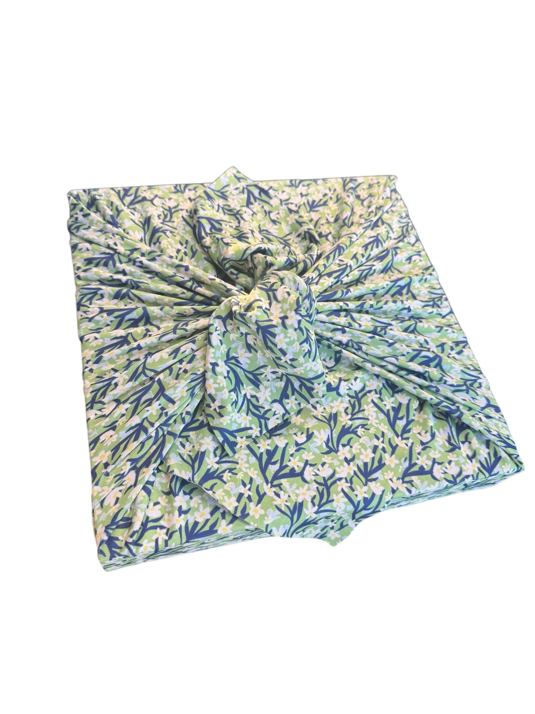 Large Reusable Cloth Furoshiki Gift Wrap | Spring Floral-1
