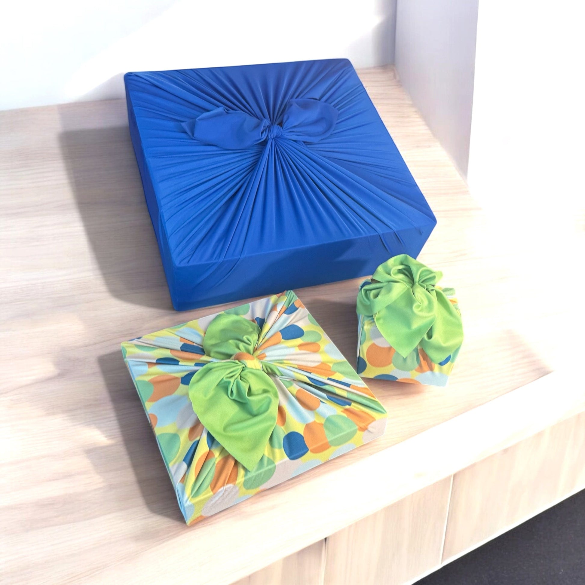 Small Reusable Cloth Furoshiki Gift Wrap | Polka Dots-1