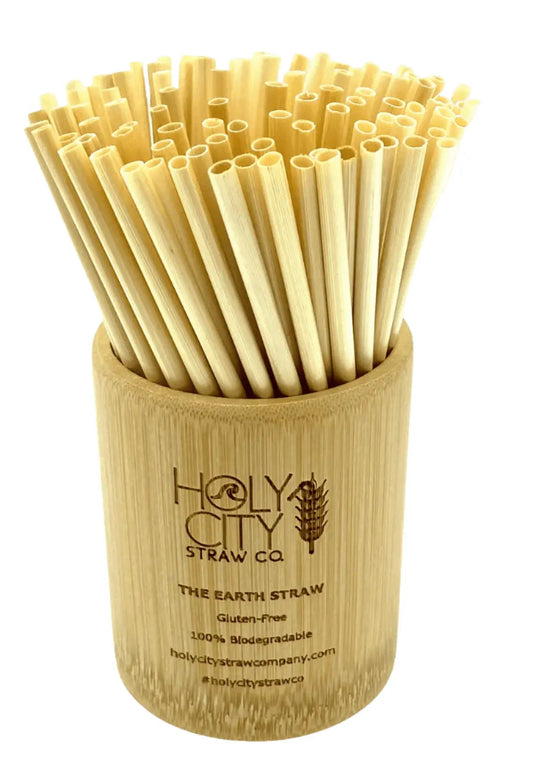 Bamboo Straw Holder
