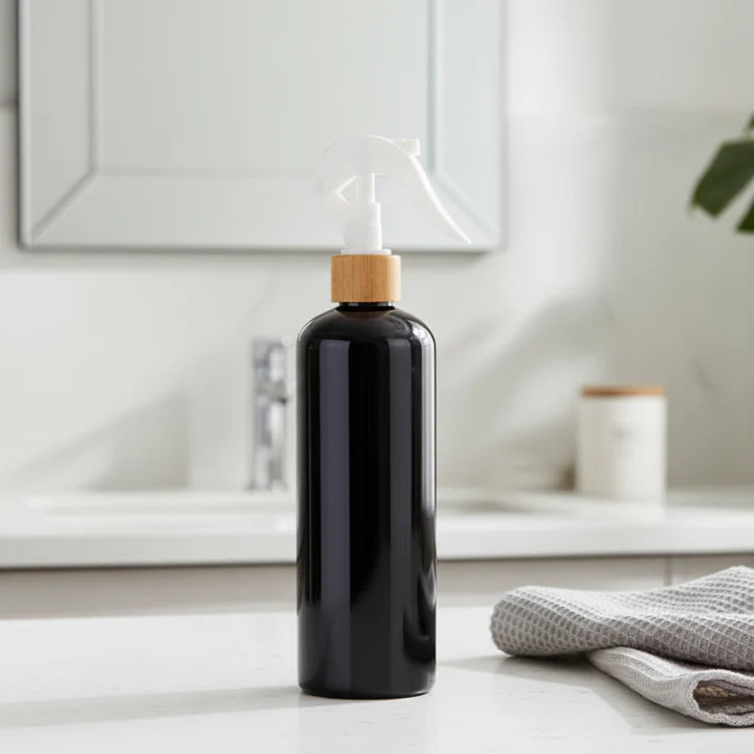 Black Spray Bottle – 500 ml Refillable Cleaner-1