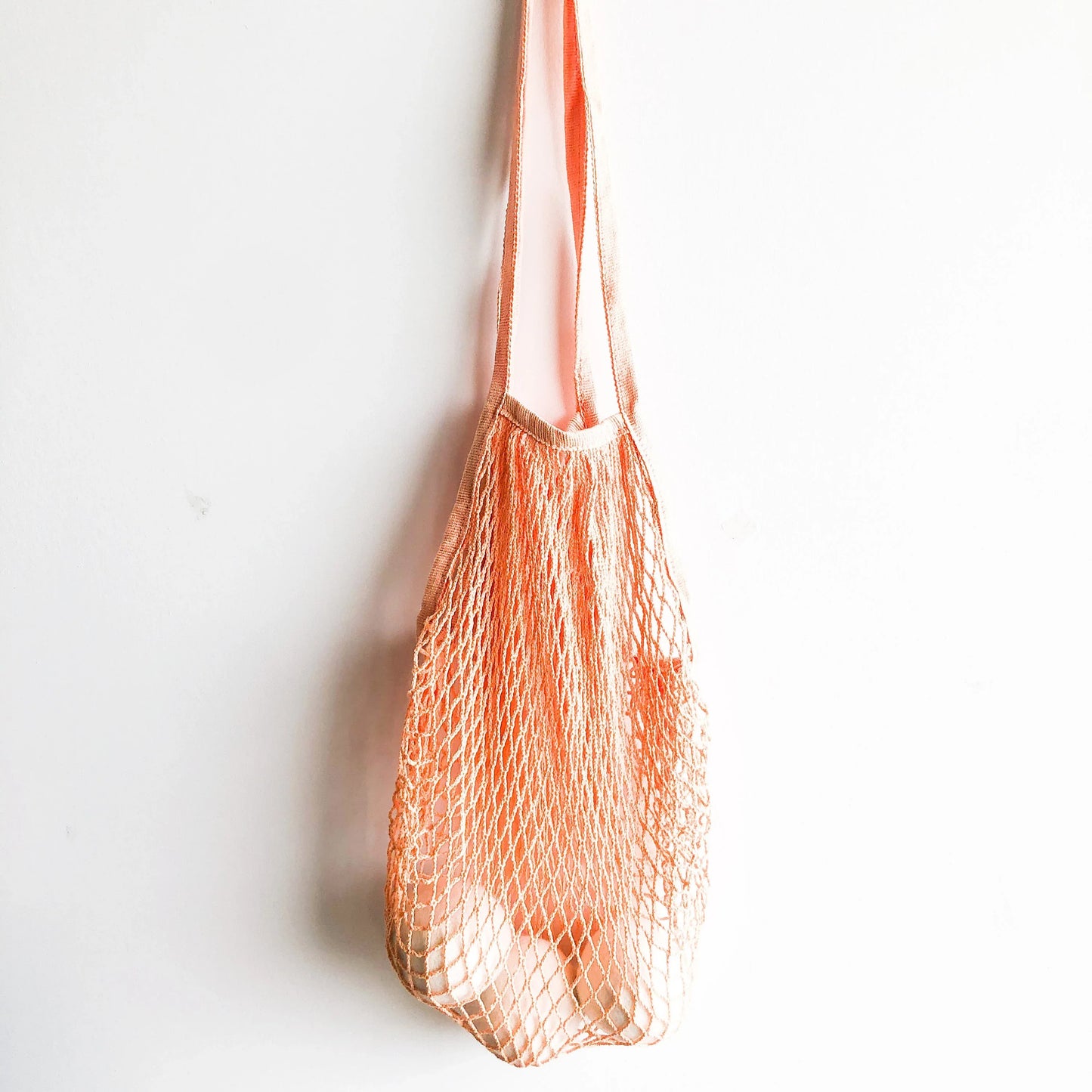 Reusable Organic Cotton Mesh Bag (Long Handle) - Plastic Free Sustainable Shopping Grocery Picnic Outdoor & Party - Zero Waste Biodegradable-1