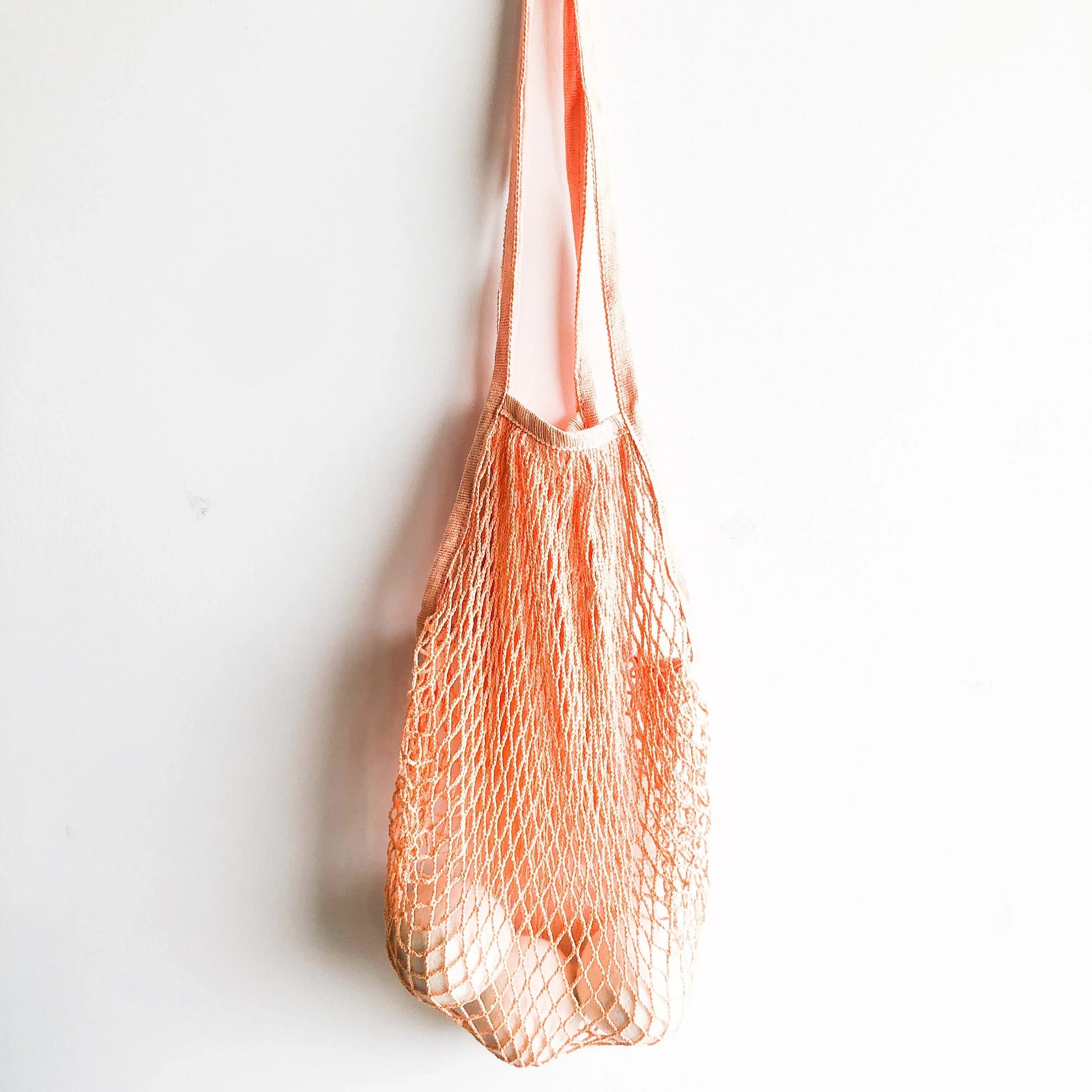 Reusable Organic Cotton Mesh Bag (Long Handle) - Plastic Free Sustainable Shopping Grocery Picnic Outdoor & Party - Zero Waste Biodegradable-1