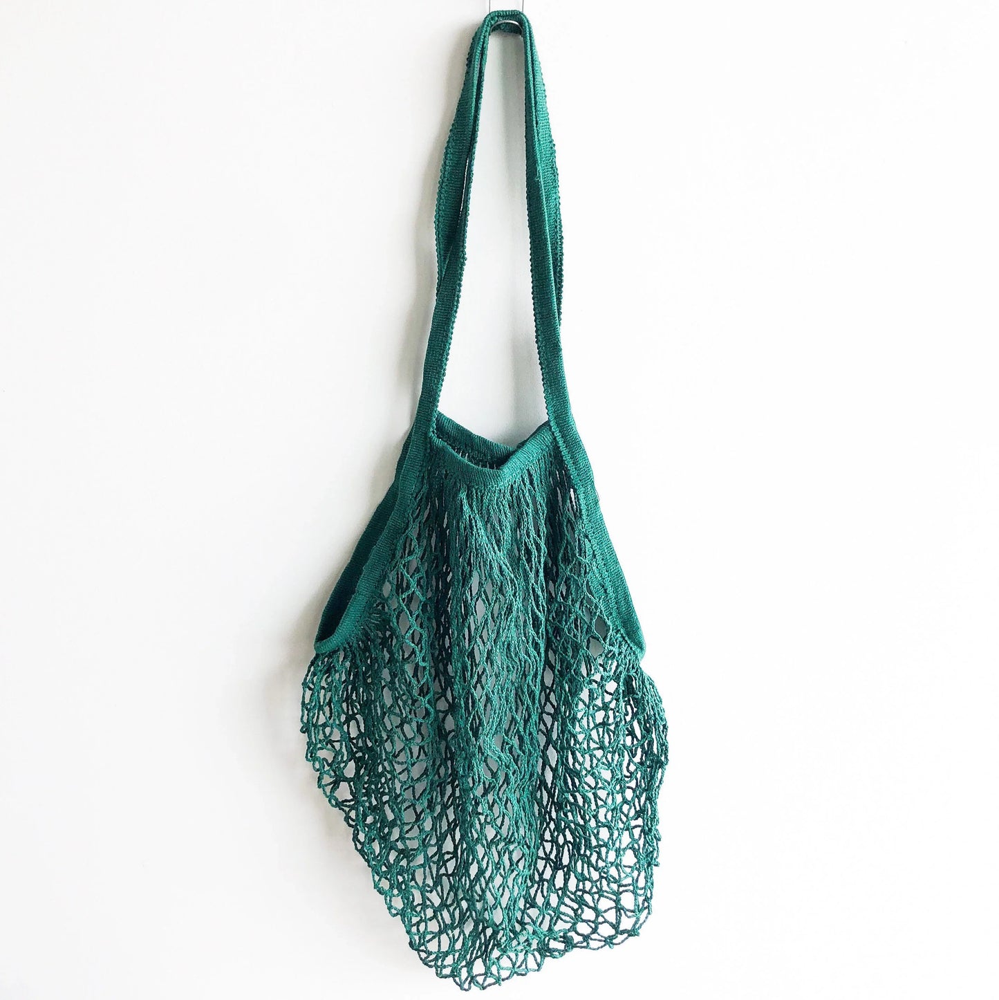 Reusable Organic Cotton Mesh Bag (Long Handle) - Plastic Free Sustainable Shopping Grocery Picnic Outdoor & Party - Zero Waste Biodegradable-4