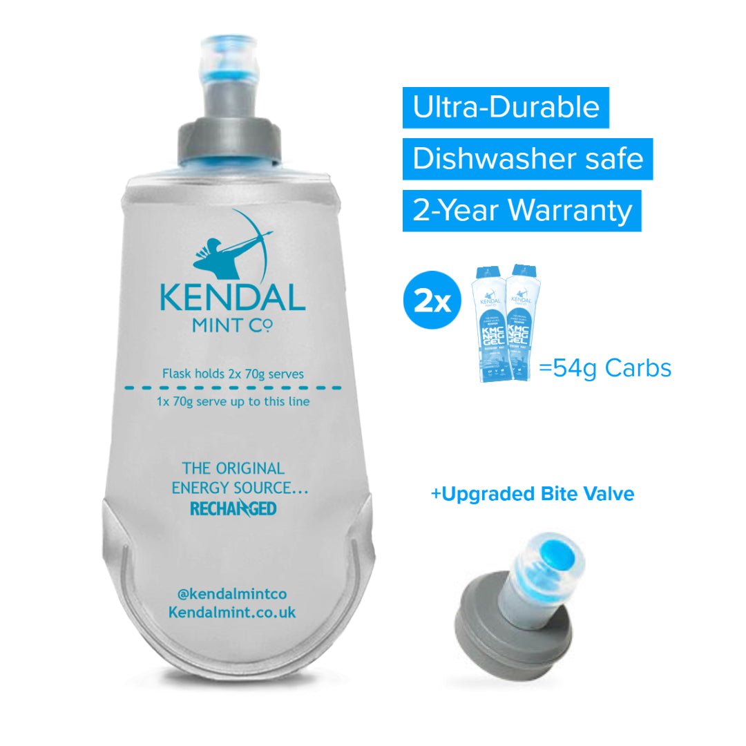 Refillable & Reusable Energy Gel Soft Flask 150ml - Upgraded Bite Valve for KMC NRG GEL-2
