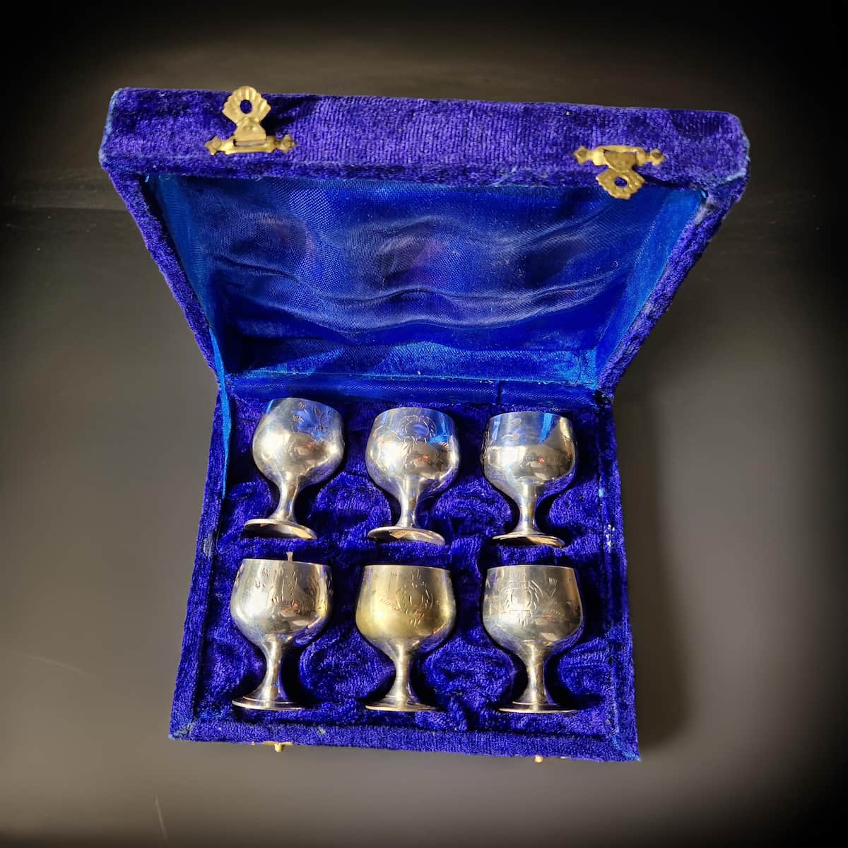 Repurposed Vintage Goblet Candles